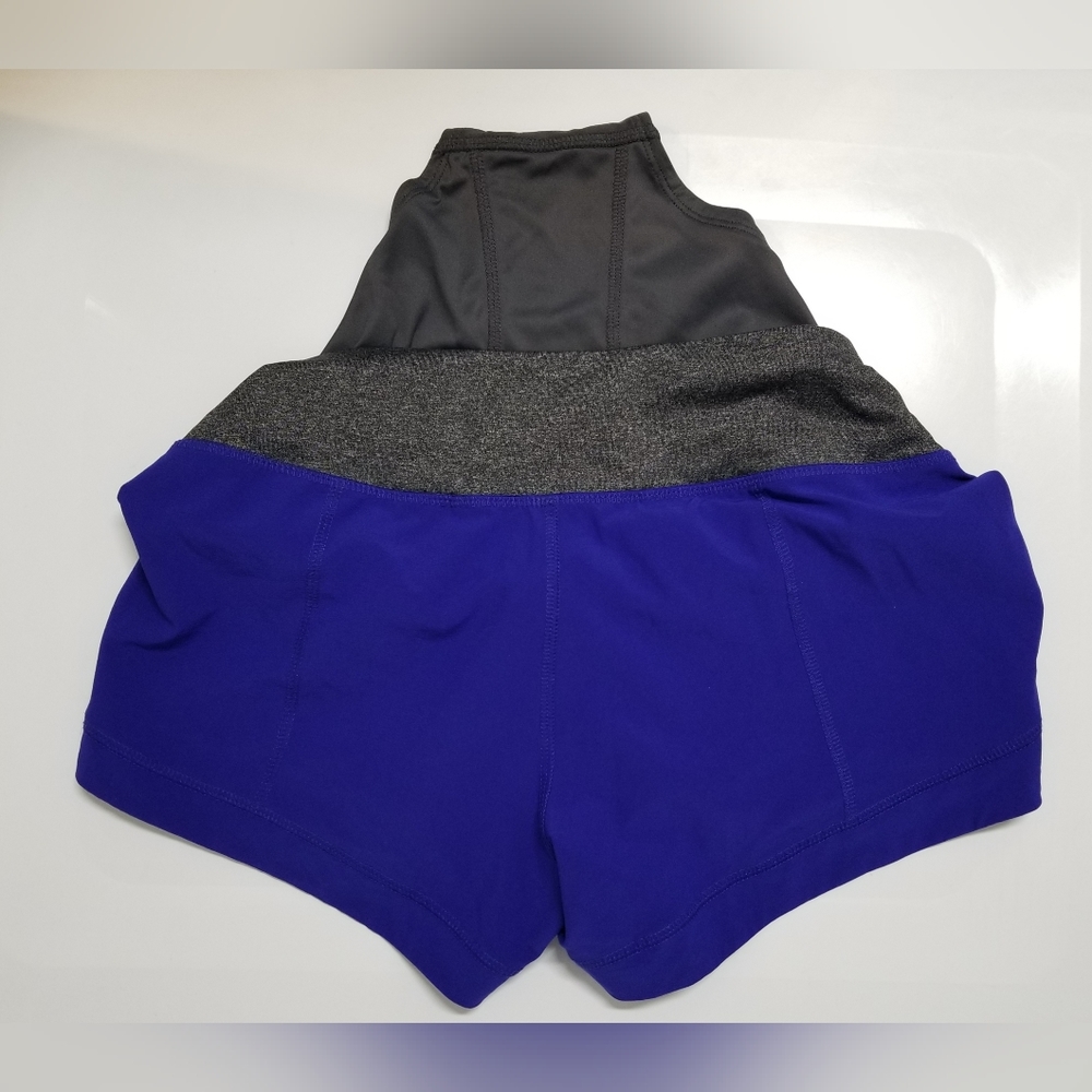 AVIA Cobalt Blue & Heathered Gray Performance 3" Running Short S - Picture 4 of 11